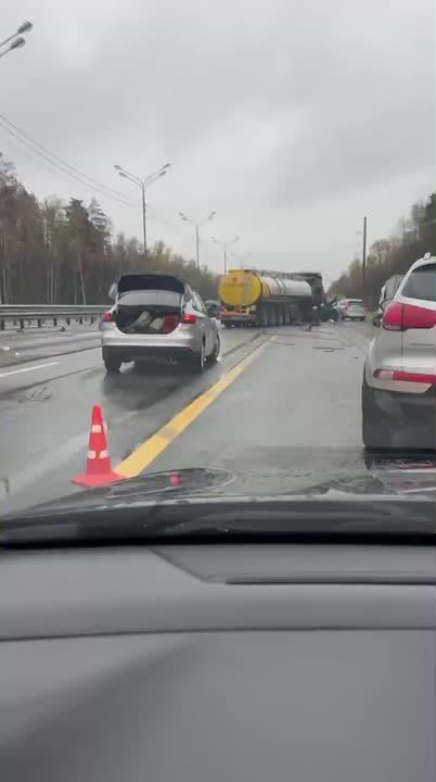 Тяжелейшая авария на трассе "М-2", в районе деревни Борисово (Серпуховский городской округ)