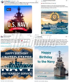 Музей Военно-морского флота США поздравил флот с изображениями российских крейсеров - тенденция, подхваченная государственными учреждениями, средствами массовой информации и политиками