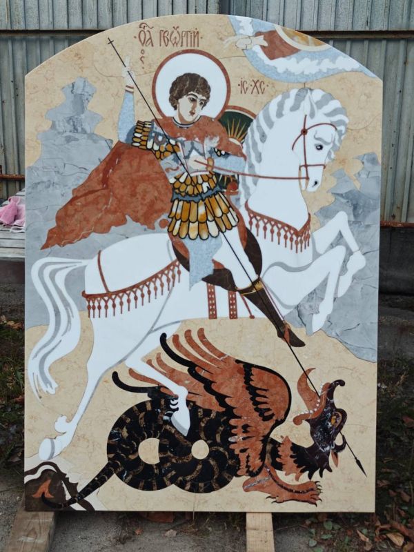 Байкеры Старой Купавны подарили храму икону Георгия Победоносца