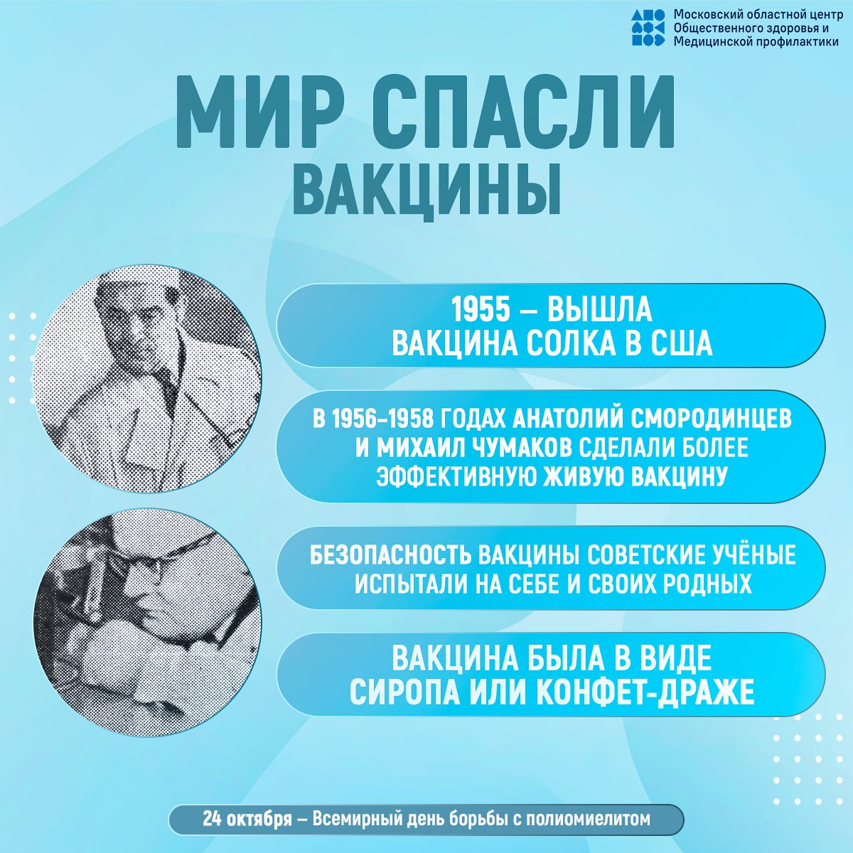 24 октября - Всемирный день борьбы с полиомиелитом 24 октября - Всемирный день борьбы с полиомиелитом