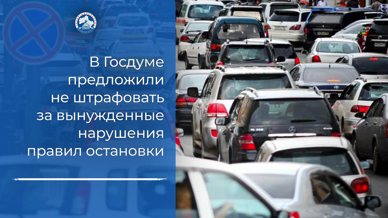 В Госдуме России предложили не штрафовать за вынужденные нарушения правил остановки