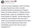 Трамп – о том, что Таиланд и Камбоджа подпишут сегодня мирное соглашение: