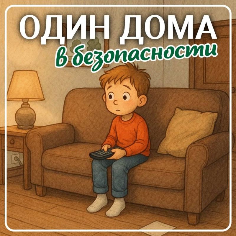 Перед школьными каникулами стоит повторить с ребёнком правила безопасности на случай, если он останется дома один