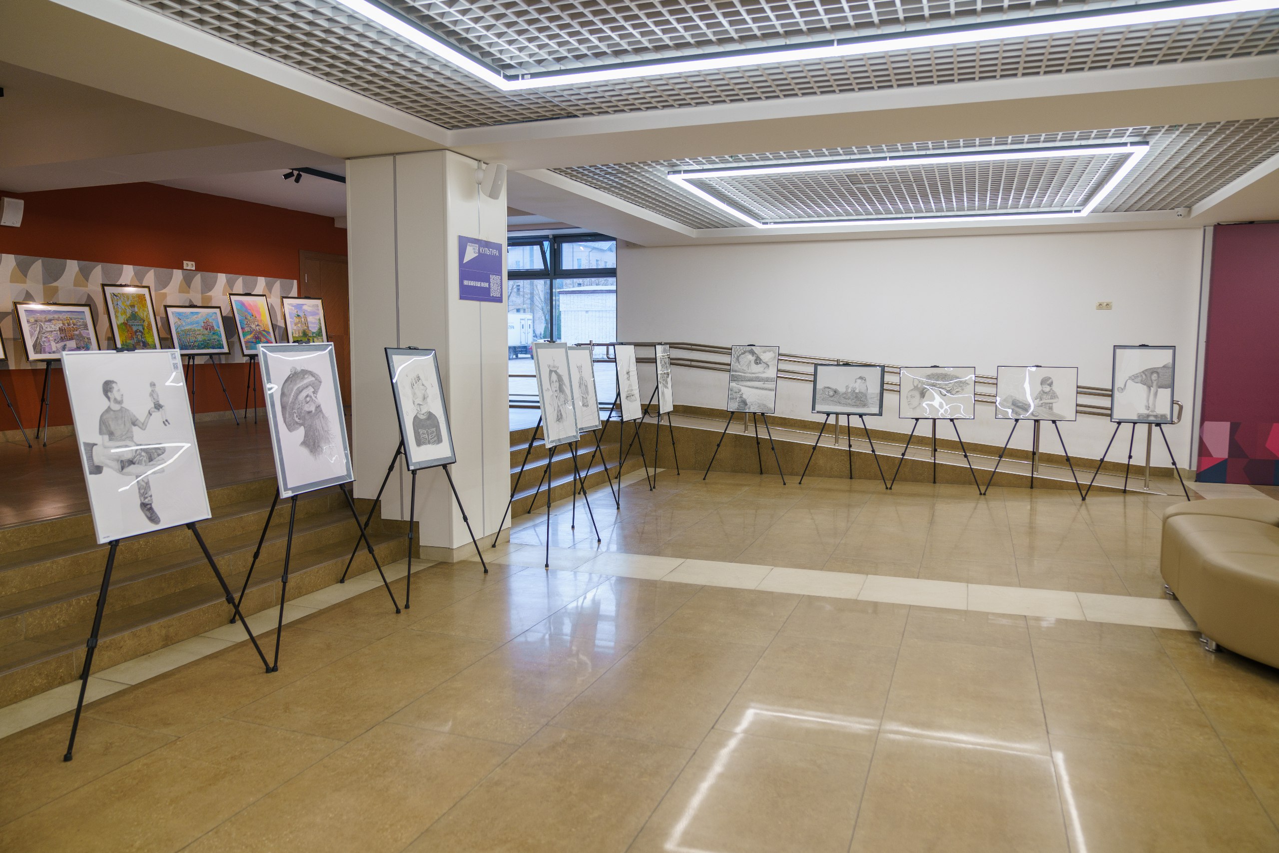 В Домодедовском дворце культуры и спорта «Мир» прошла выставка «умных рисунков» Антона Сушкина