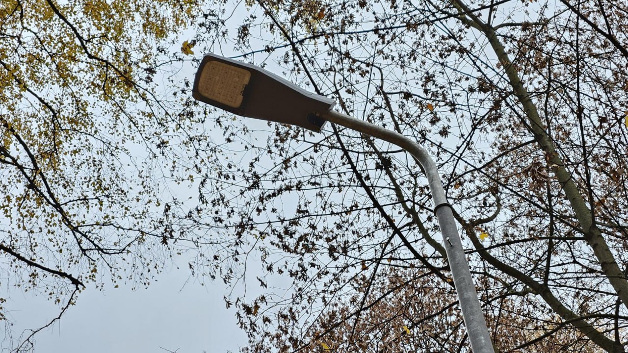 На пешеходной дорожке по ул. Железнякова в Долгопрудном теперь светло даже ночью