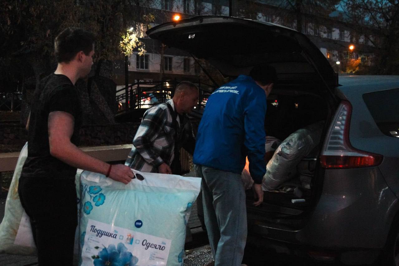 Гуманитарная помощь от щёлковских волонтёров