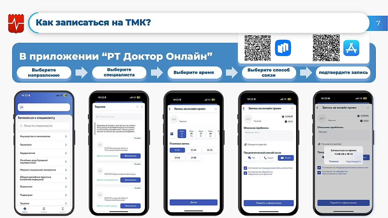 Какие есть способы записи на телемедицинскую консультацию?