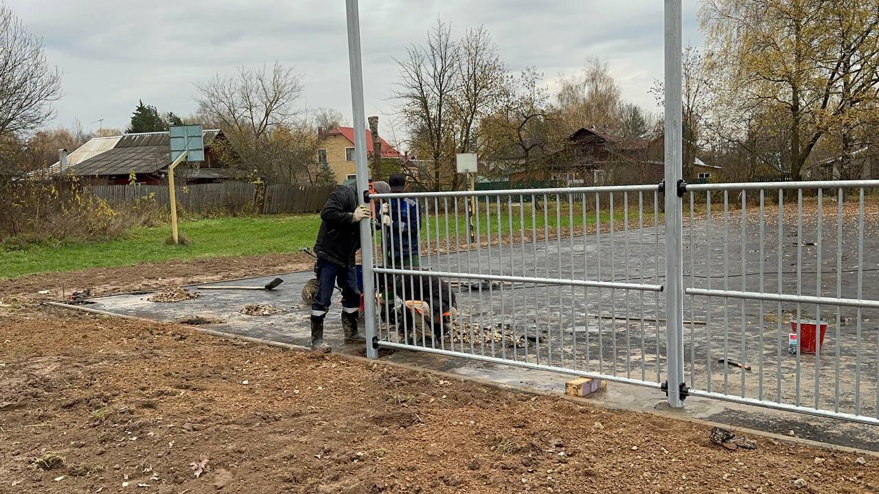 Устройство универсальной спортивной площадки в Востряково Устройство универсальной спортивной площадки в Востряково
