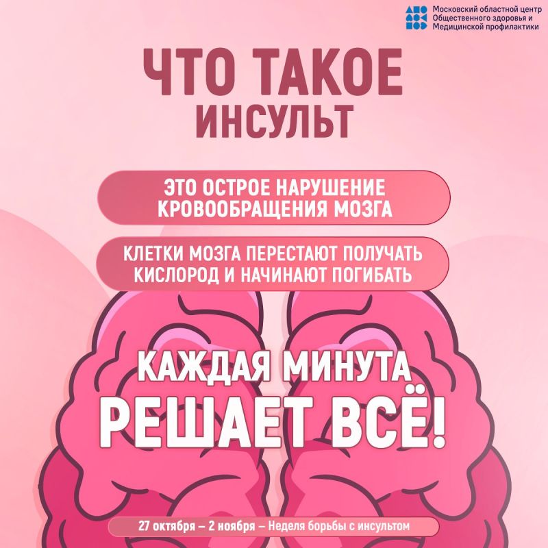 29 октября - Всемирный день борьбы с инсультом