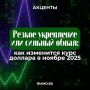 Что будет влиять на курс американской валюты к рублю в последнем месяце осени, читайте в материале РИАМО