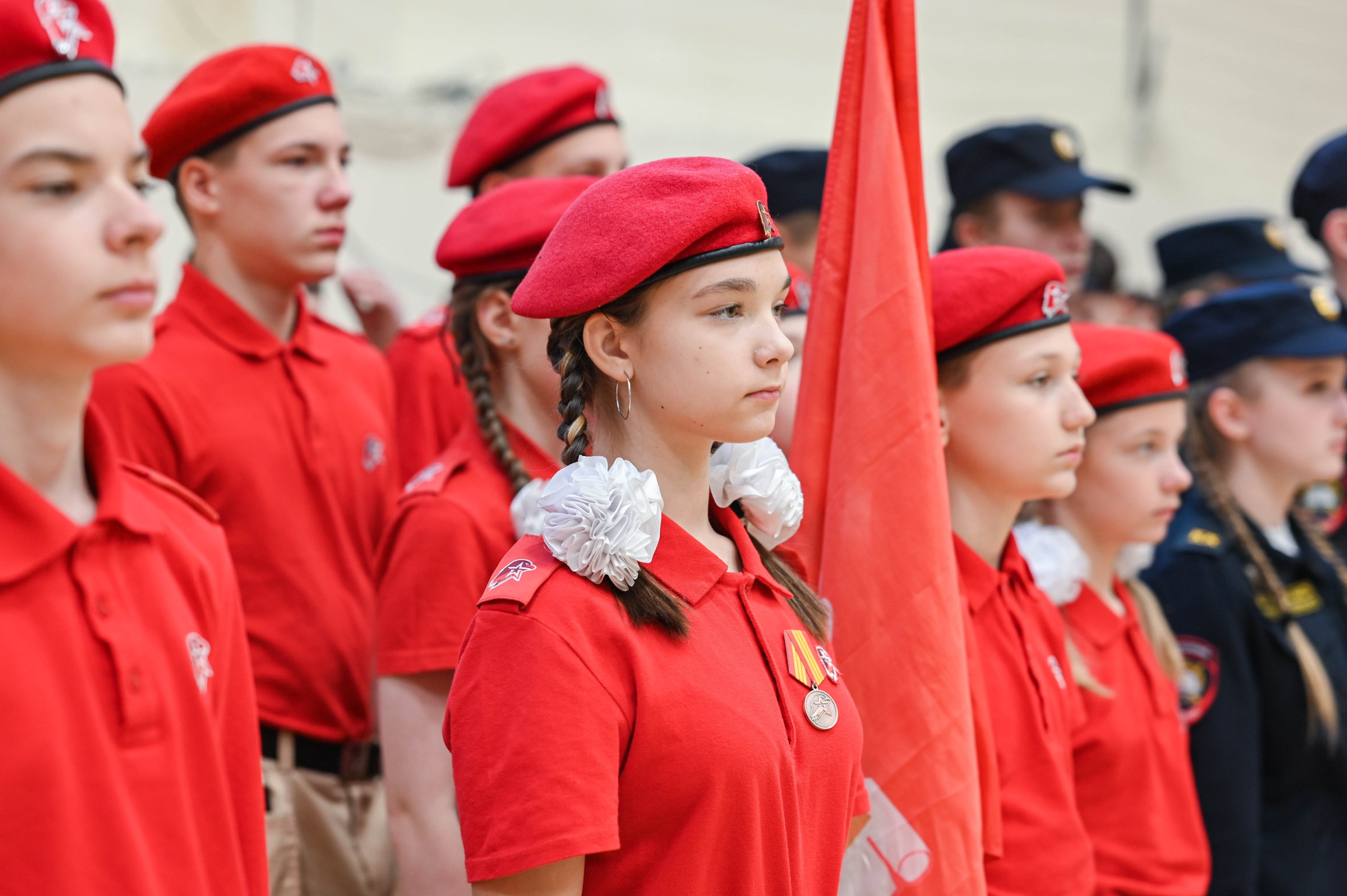На базе Мисайловской школы состоялось торжественное открытие первого в Ленинском городском округе дома «Юнармии» На базе Мисайловской школы состоялось торжественное открытие первого в Ленинском городском округе дома «Юнармии»
