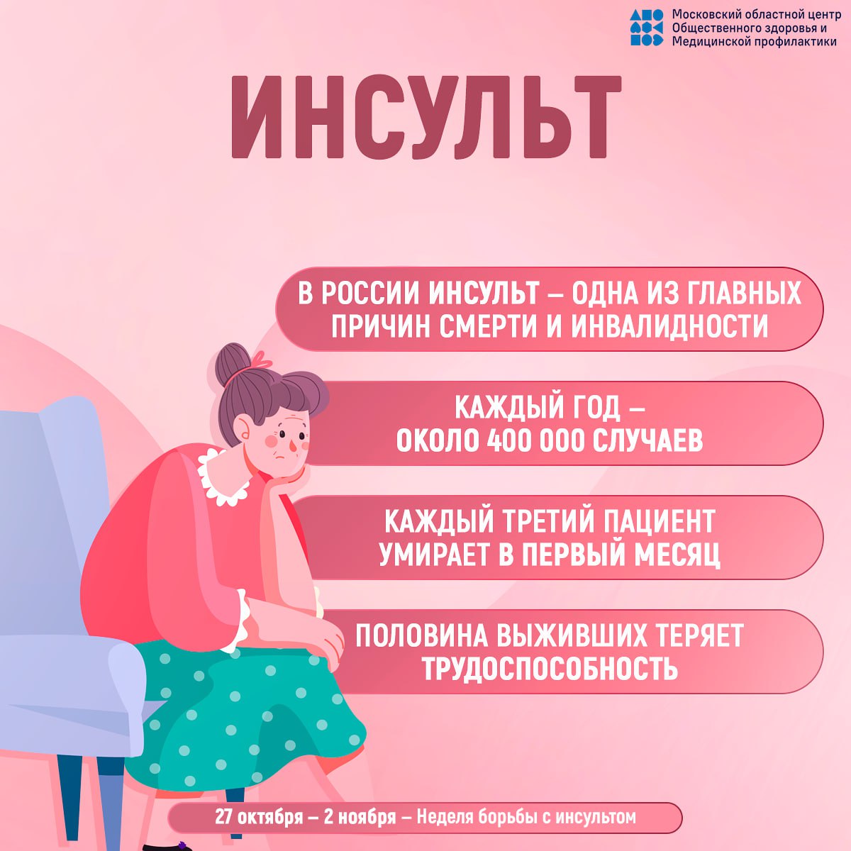 29 октября - Всемирный день борьбы с инсультом 29 октября - Всемирный день борьбы с инсультом