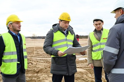 В рамках рабочего совещания посетили стройплощадку особой экономической зоны «Большой Серпухов»