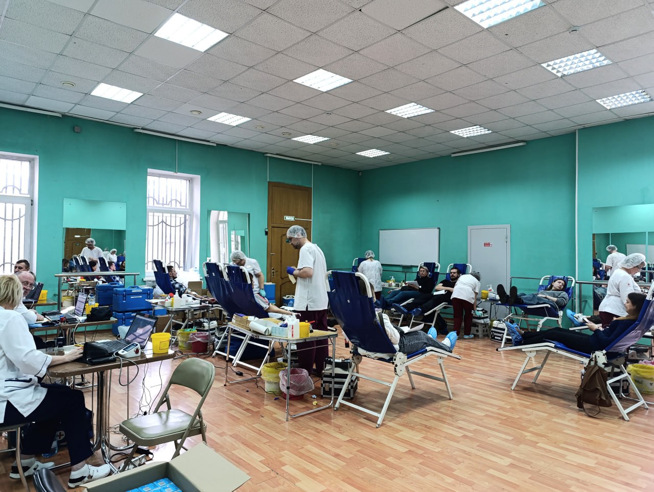 Сегодня в Молодежном центре прошла выездная донорская акция