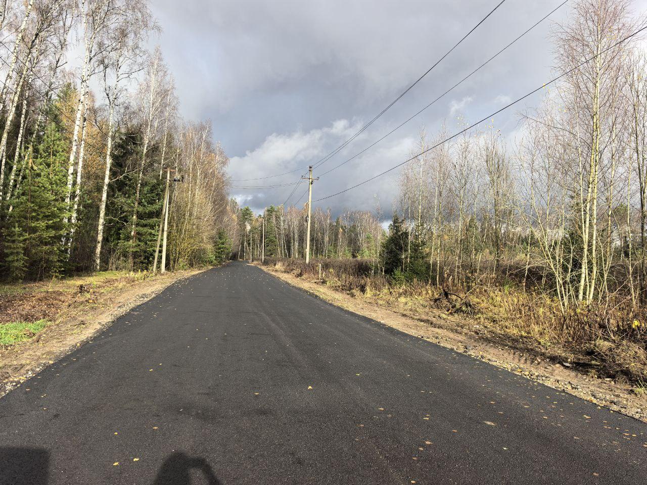 В Богородском округе завершен ремонт автомобильной дороги, ведущей к садоводческим товариществам «Кристалл» и «Полянка» в деревне Молзино