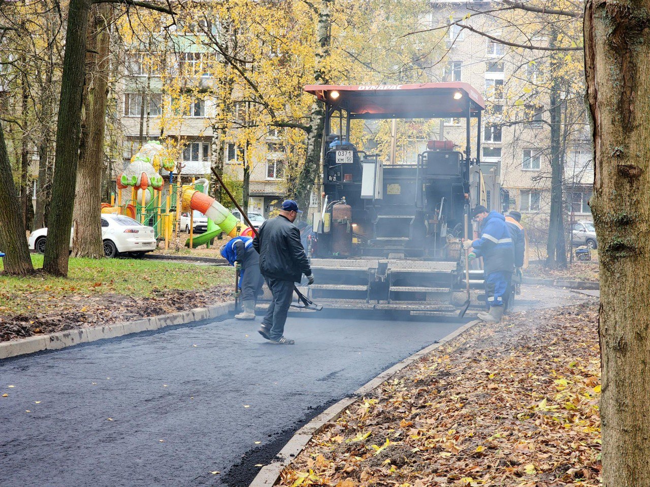 Ремонт асфальта на Банковской улице в Солнечногорске!