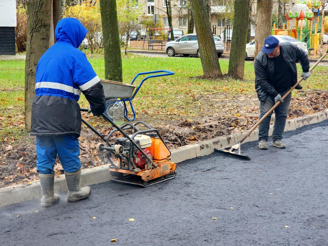 Ремонт асфальта на Банковской улице в Солнечногорске! Ремонт асфальта на Банковской улице в Солнечногорске!