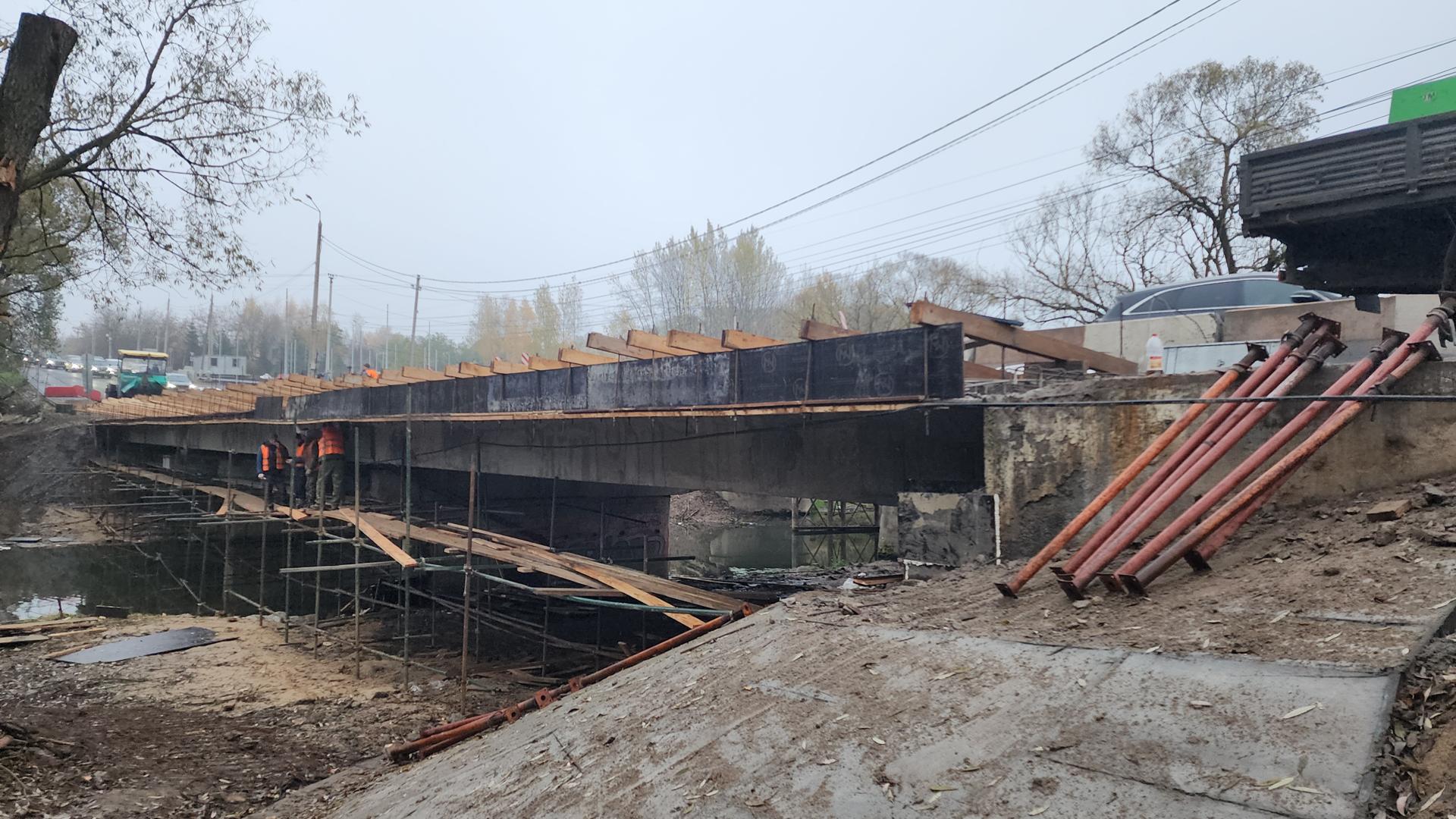 В Домодедово продолжается капитальный ремонт моста через реку Рожайку! В Домодедово продолжается капитальный ремонт моста через реку Рожайку!