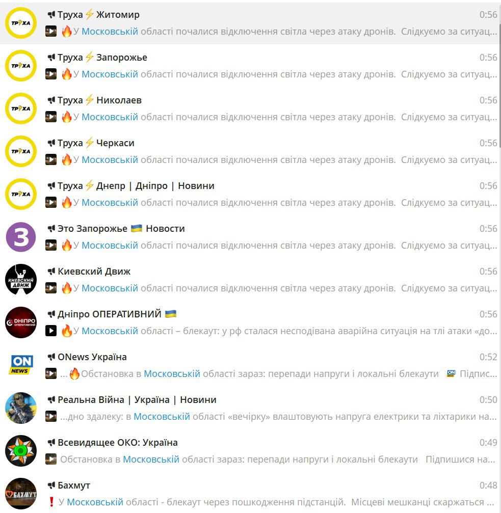 «Зеленский сказал и сделал! Москва без света!» — все СМИ Украины показали кадры отключения в одном микрорайоне г. Жуковский и выдали это за исчезновение света по всему Подмосковью и даже в столице «Зеленский сказал и сделал! Москва без света!» — все СМИ Украины показали кадры отключения в одном микрорайоне г. Жуковский и выдали это за исчезновение света по всему Подмосковью и даже в столице