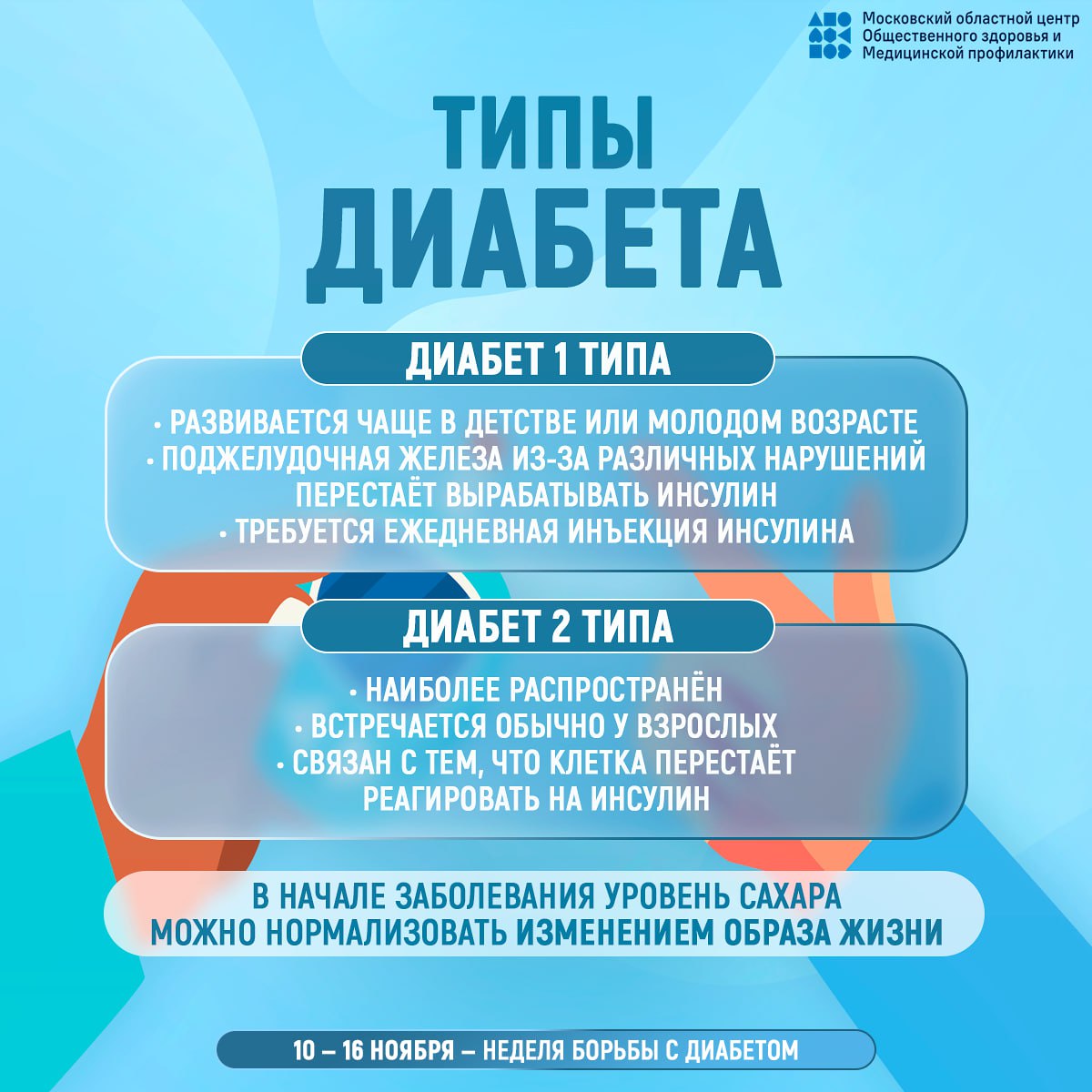 С 10 по 16 ноября 2025 года медицинское сообщество Российской федерации сосредотачивает внимание на сахарном диабете — заболевании, которому Всемирная организация здравоохранения дала название «эпидемия третьего тысячелетия» С 10 по 16 ноября 2025 года медицинское сообщество Российской федерации сосредотачивает внимание на сахарном диабете — заболевании, которому Всемирная организация здравоохранения дала название «эпидемия третьего тысячелетия»