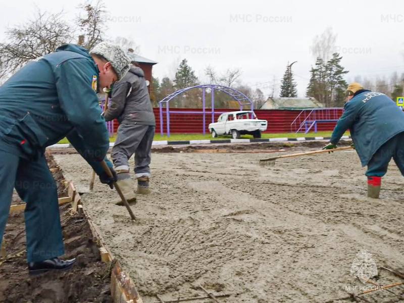 В Рошале началось строительство теплодымокамеры для тренировок пожарных
