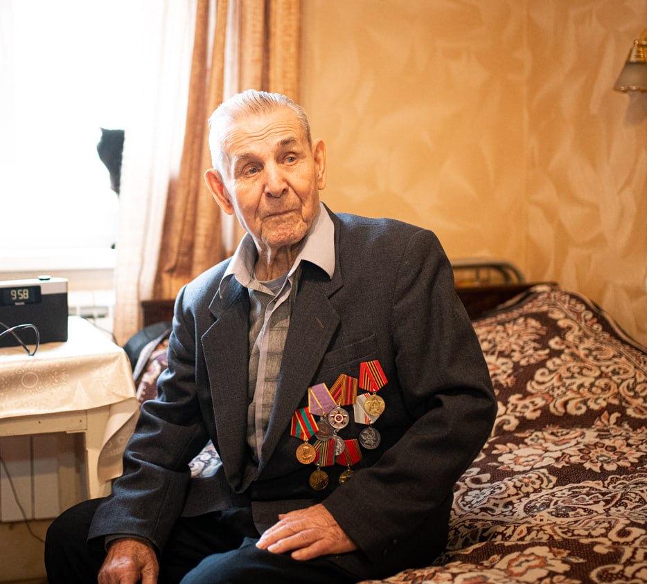 Сегодня 99 лет исполняется участнику Великой Отечественной войны Виталию Петровичу Бобкову