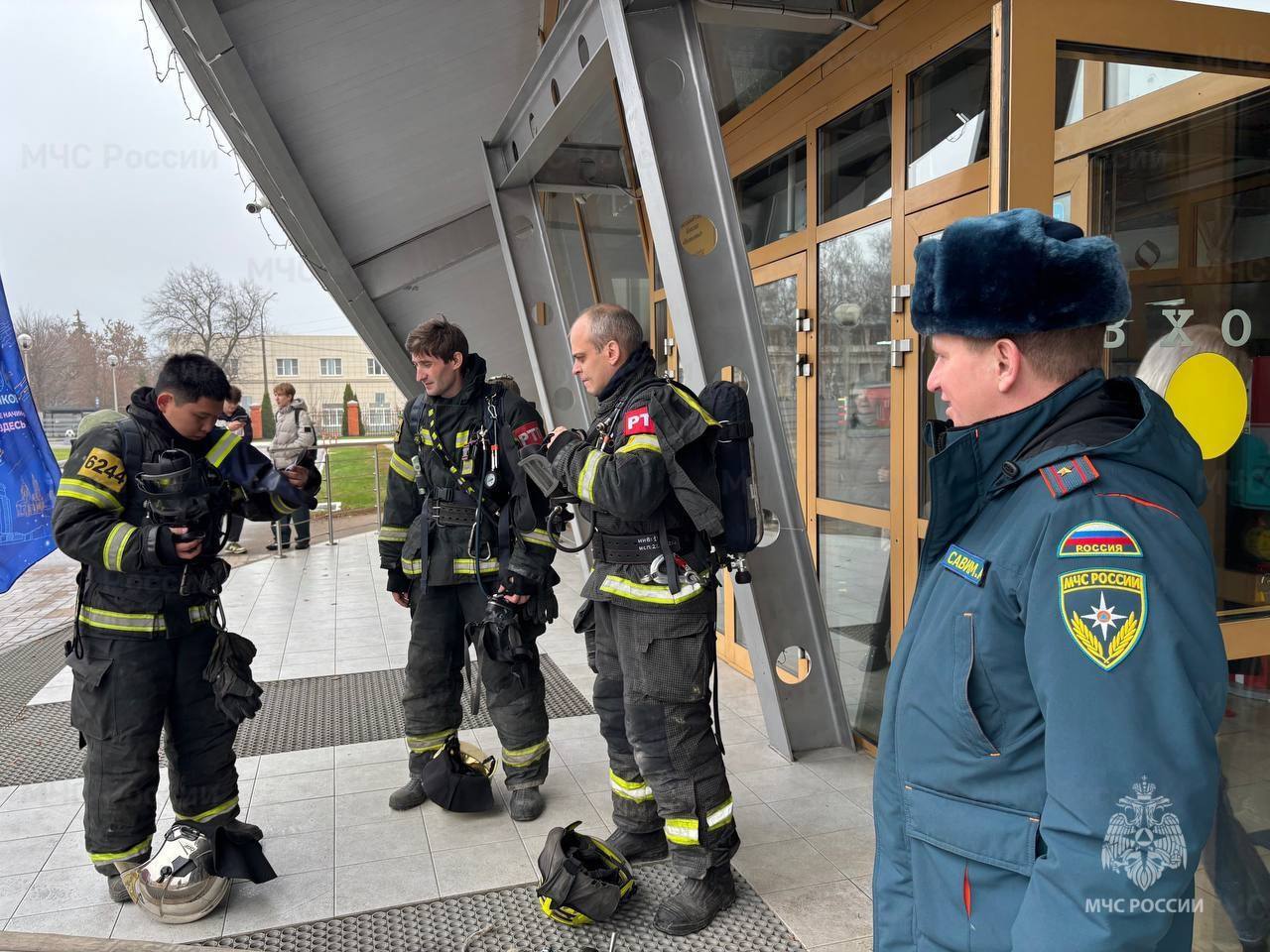 Тренировочная эвакуация в спорткомплексе Тренировочная эвакуация в спорткомплексе