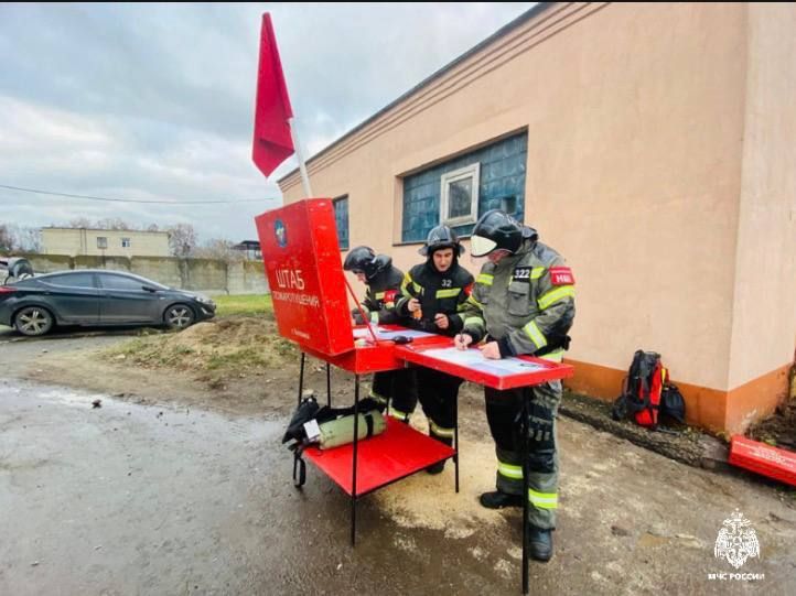 Пожарно-тактические учения на объекте производственного назначения