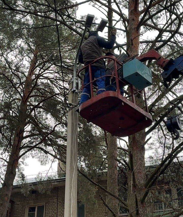 В Городском округе Серпухов продолжается реализация программы по модернизации уличного освещения