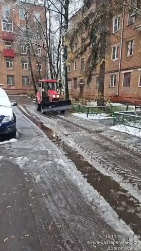 Ещё немного о том, как проходит уборка снега в Долгопрудном