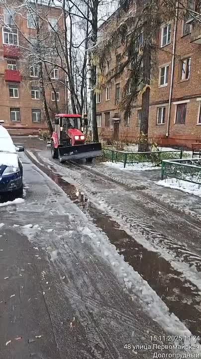 Ещё немного о том, как проходит уборка снега в Долгопрудном
