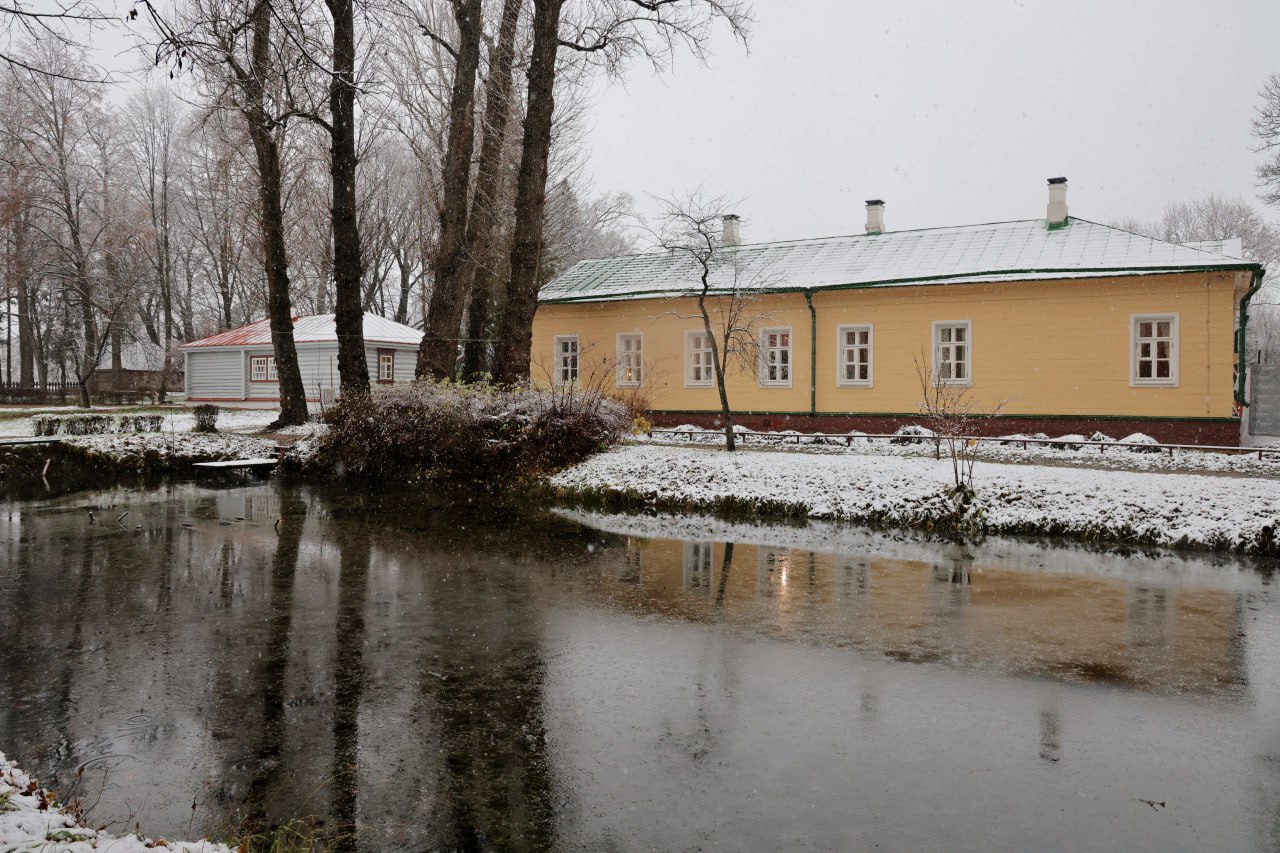 Первый снег в Мелихове! Скоро зима Первый снег в Мелихове! Скоро зима