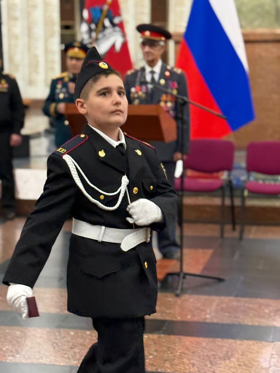 Кадеты из Долгопрудного дали клятву в Музее Победы