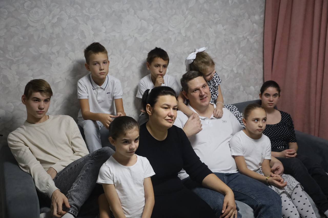 Семья Корольковых из Серпухова воспитывающая семерых детей, получила статус ресурсной