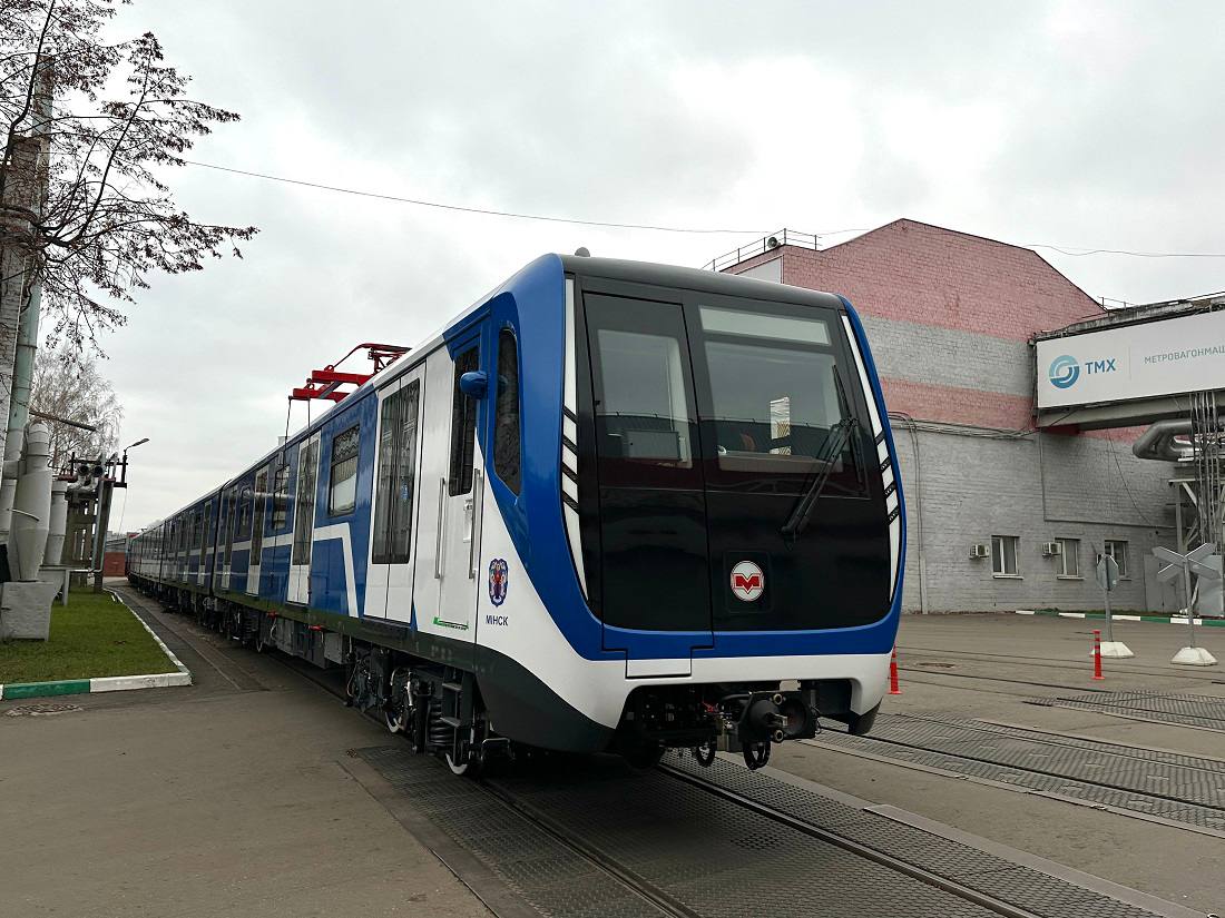 Мытищинский Метровагонмаш поставил Минскому метрополитену еще два пятивагонных состава «Минск-2024» Мытищинский Метровагонмаш поставил Минскому метрополитену еще два пятивагонных состава «Минск-2024»