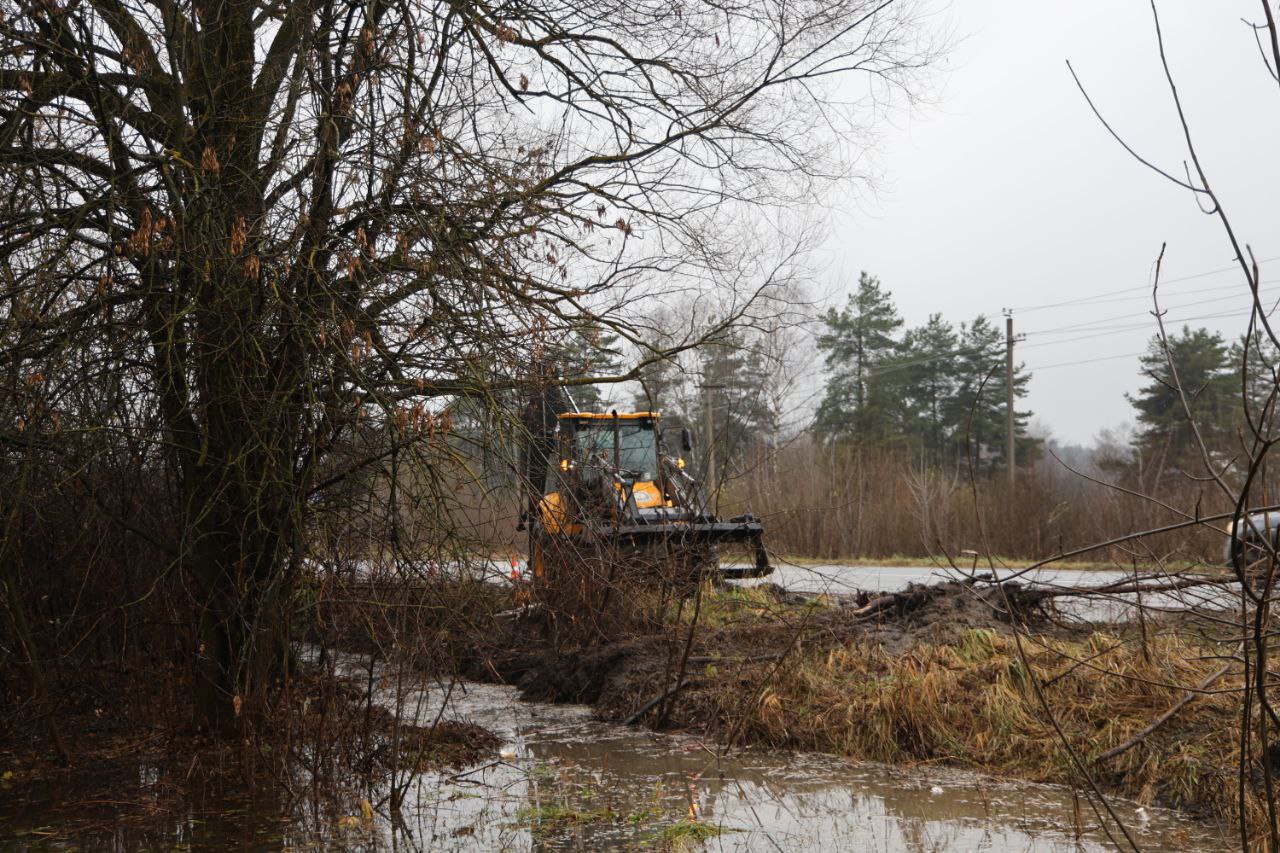 Ликвидация подтопления территории в п.Новые дома Ликвидация подтопления территории в п.Новые дома