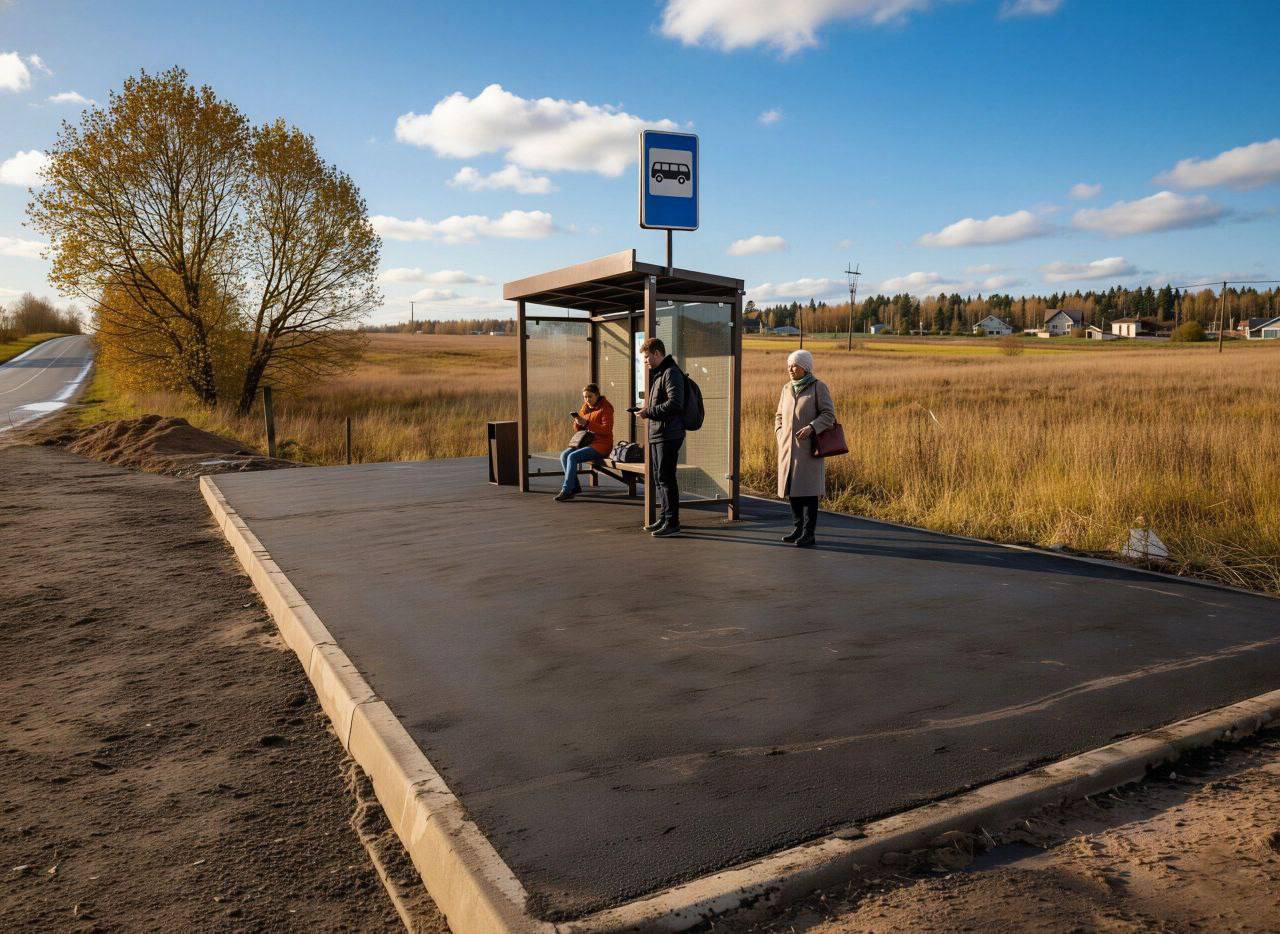 В городском округе Серпухов продолжается модернизация дорожной инфраструктуры в сельских населенных пунктах В городском округе Серпухов продолжается модернизация дорожной инфраструктуры в сельских населенных пунктах