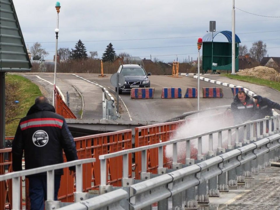 В среду, 19 ноября, «Мосавтодор» временно перекроет движение по Черкизовскому наплавному мосту через Москву-реку