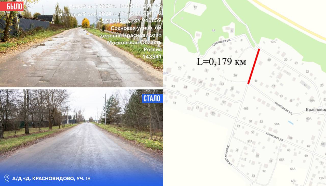 «Было / стало»: итоги ремонта дорог в Ивановском за 2025 год «Было / стало»: итоги ремонта дорог в Ивановском за 2025 год