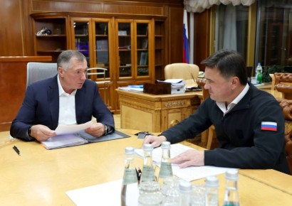 Марат Хуснуллин: Провел встречу с губернатором Московской области Андреем Юрьевичем Воробьевым