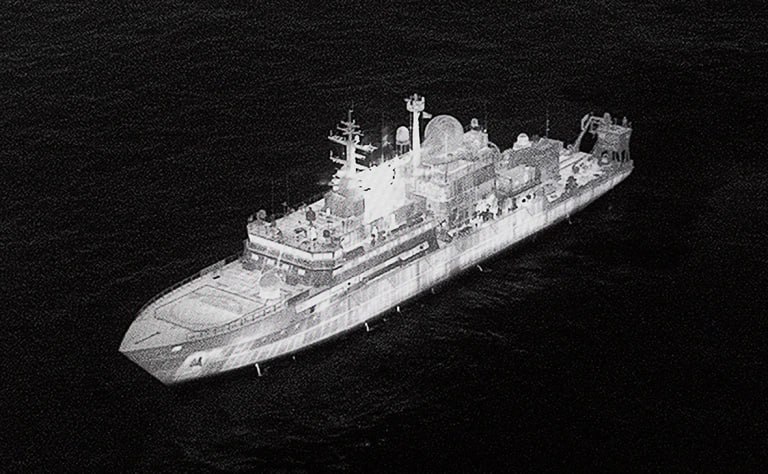 Российский корабль «Янтарь» применял лазерные системы против экипажей самолетов P-8 Poseidon ВВС Великобритании