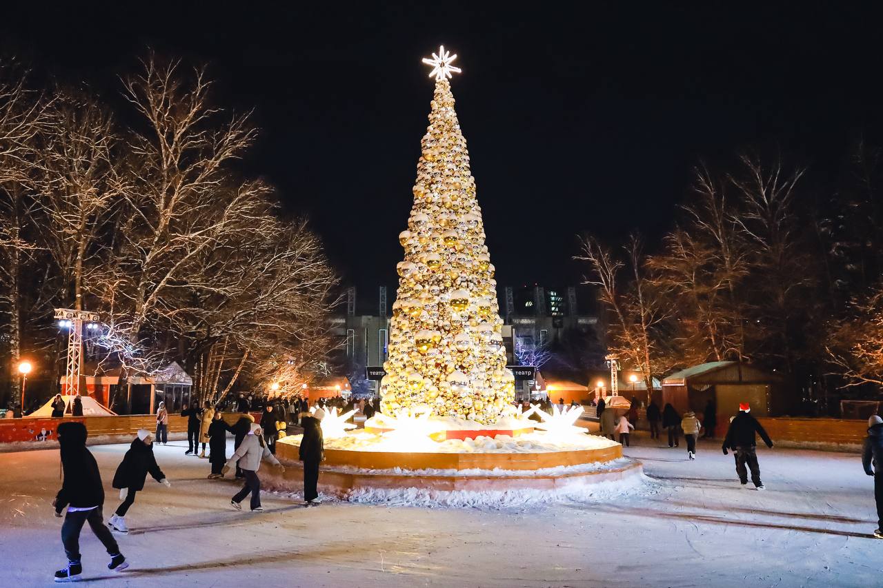 Где установят новогоднюю ёлку Театрального катка?