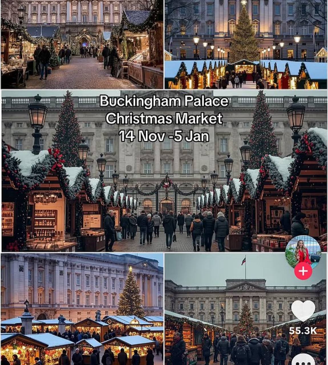 Ожидание и реальность. Туристы приехали к Букингемскому дворцу, чтобы посетить «первую в истории» рождественскую ярмарку, которую активно рекламировали в соцсетях, и… не обнаружили ничего Ожидание и реальность. Туристы приехали к Букингемскому дворцу, чтобы посетить «первую в истории» рождественскую ярмарку, которую активно рекламировали в соцсетях, и… не обнаружили ничего