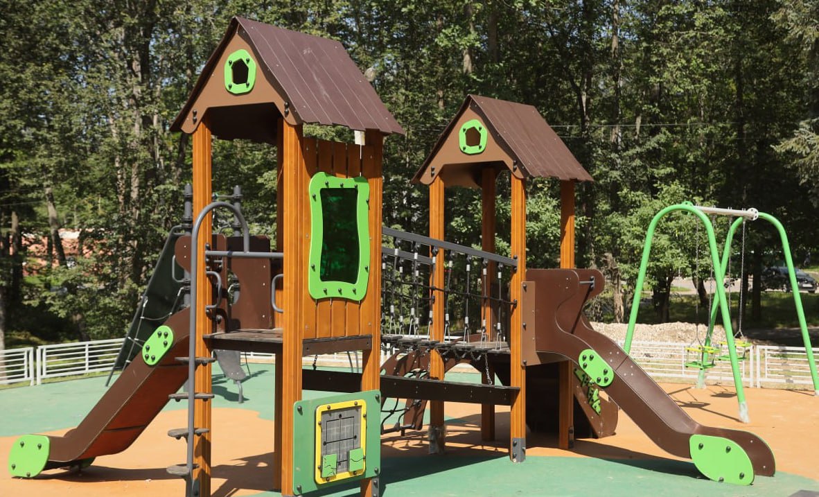 В Сергиево-Посадском округе в 2025 году заменили и модернизировали 19 детских игровых площадок В Сергиево-Посадском округе в 2025 году заменили и модернизировали 19 детских игровых площадок