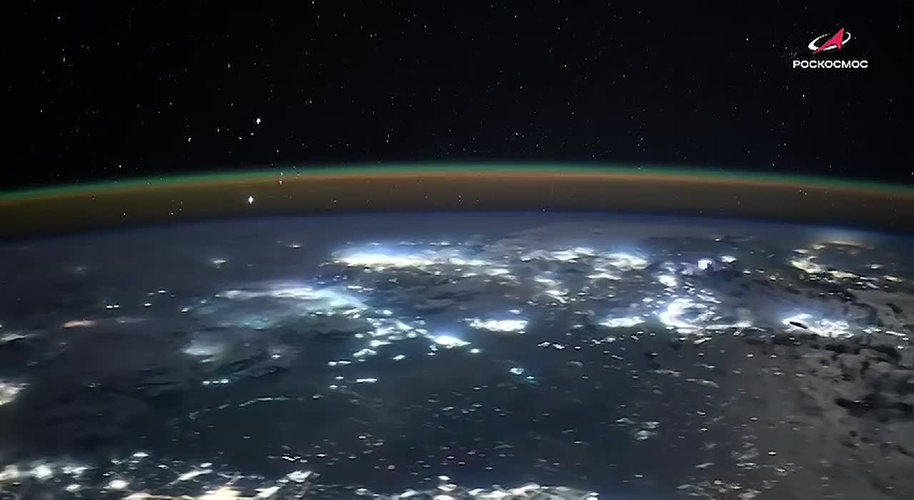 Полярное сияние из космоса