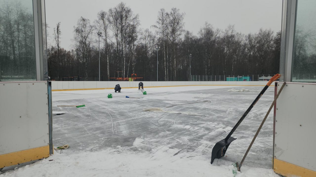 В Наташинском парке в Люберцах смонтировали Новогоднюю ёлку и начали готовить каток В Наташинском парке в Люберцах смонтировали Новогоднюю ёлку и начали готовить каток