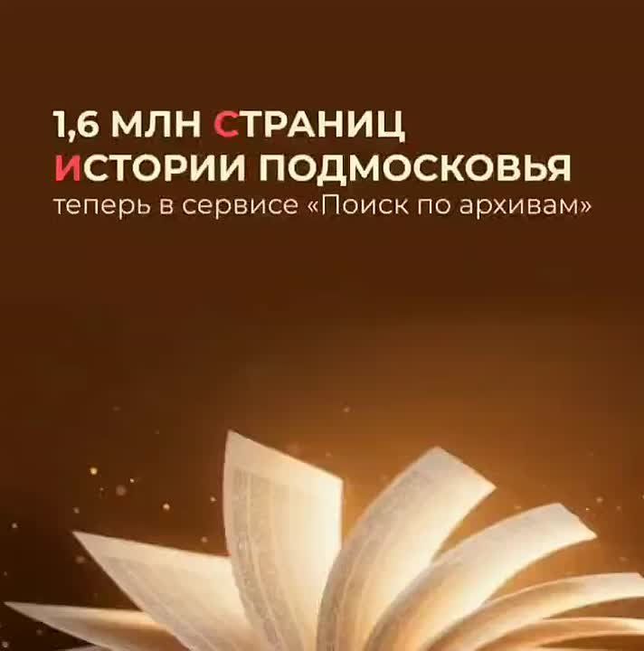 Сервис «Поиск по архивам»: более 5,6 млн просмотров документов Подмосковья