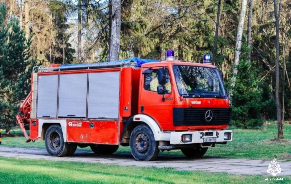 Учения добровольной пожарной команды в Мытищах Учения добровольной пожарной команды в Мытищах