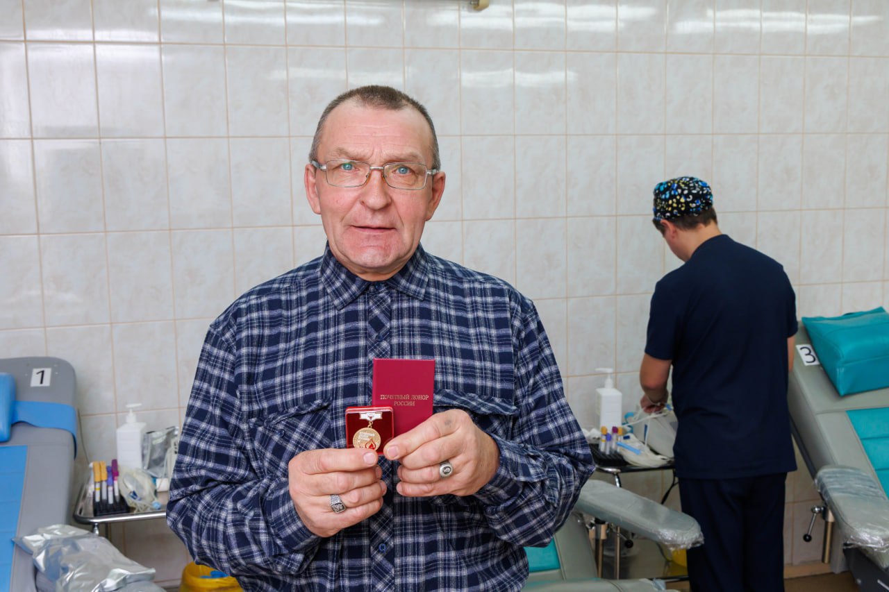 «Почетным донором РФ» стал еще один житель Люберец