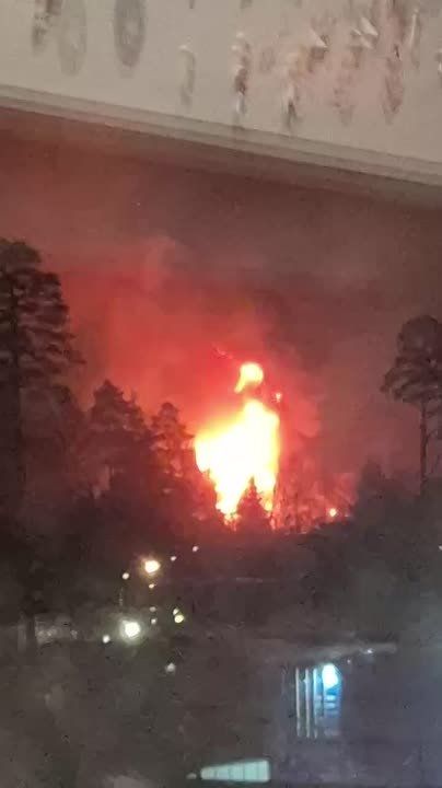 Ресторан «Роза ветров» загорелся в подмосковном поселке Голубое под Солнечногорском